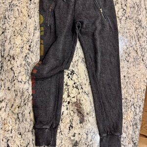 Dark Gray Jogger Pants with Zipper Pockets